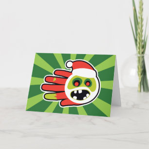 Cartes Pour Fêtes Annuelles Noël et zombi Père Noël de vacances aucuns