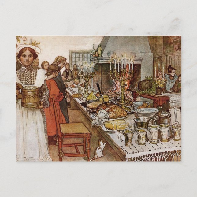 Cartes Pour Fêtes Annuelles Noël Eve Julaftonen (Devant)