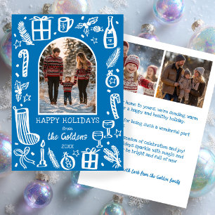 Cartes Pour Fêtes Annuelles Noël Fantaisiste Arche personnalisée mignonne 3 P