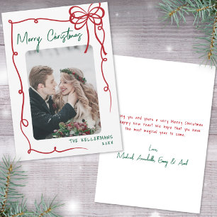 Cartes Pour Fêtes Annuelles Noël Fantaisiste Dessiné à la Main