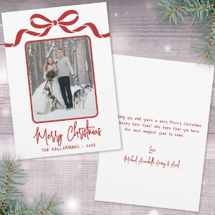 Cartes Pour Fêtes Annuelles Noël fantaisiste rouge dessiné à la main