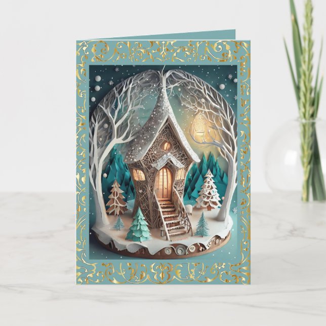 Cartes Pour Fêtes Annuelles Noël Fée Orné (Devant)