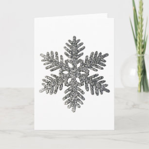 Cartes Pour Fêtes Annuelles Noël Fête Silencieux Snowflake Star Design