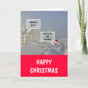 Cartes Pour Fêtes Annuelles Noël fou d'Obama