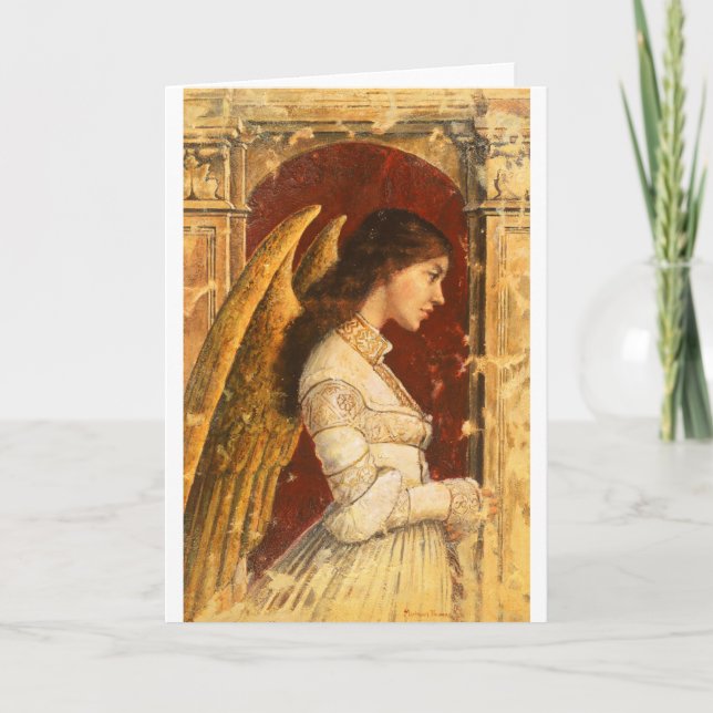 Cartes Pour Fêtes Annuelles Noël Fresco Angel (Devant)