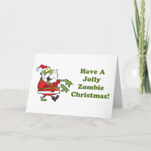 Cartes Pour Fêtes Annuelles Noël gai de zombi