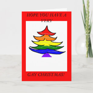 Cartes Pour Fêtes Annuelles noël gay
