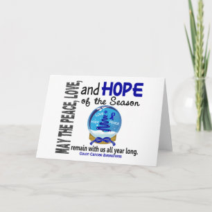 Cartes Pour Fêtes Annuelles Noël Globe des neiges 1 Colon Cancer