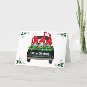 Cartes Pour Fêtes Annuelles Noël Gnome