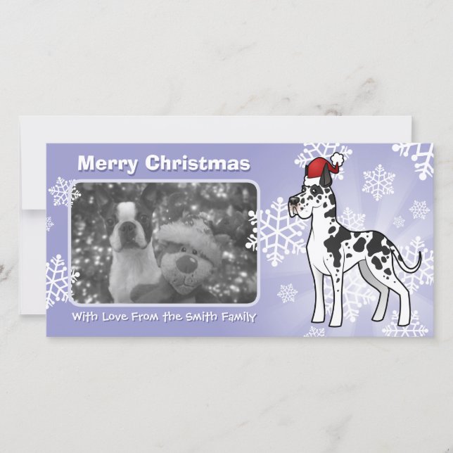 Cartes Pour Fêtes Annuelles Noël Grand Dane (Devant)