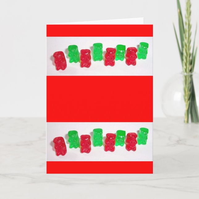 Cartes Pour Fêtes Annuelles Noël Gummy (Devant)