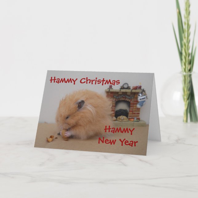 Cartes Pour Fêtes Annuelles Noël Hammy (Devant)