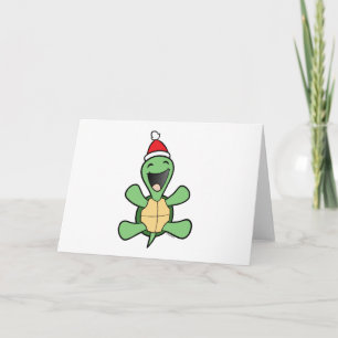 Cartes Pour Fêtes Annuelles Noël heureux de tortue