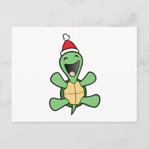 Cartes Pour Fêtes Annuelles Noël heureux de tortue