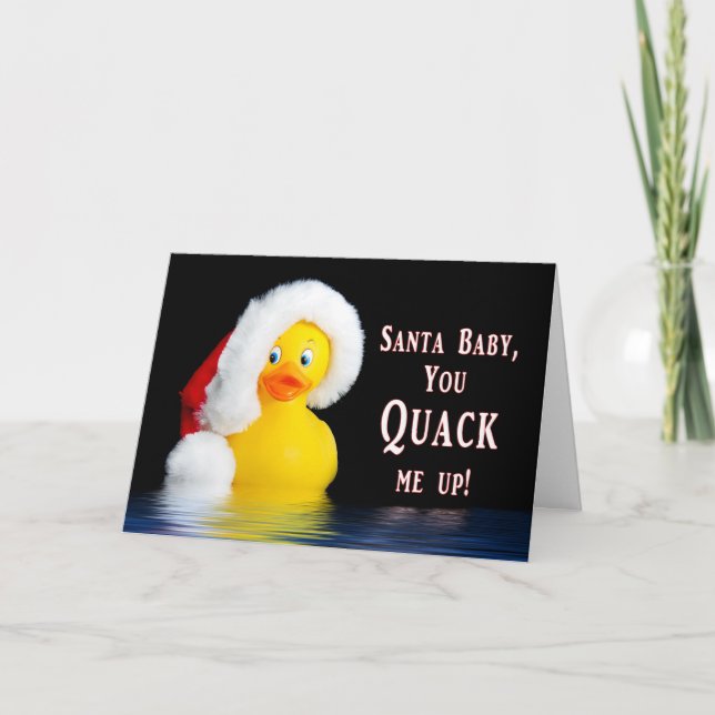 Cartes Pour Fêtes Annuelles NOËL - humour - bébé de Père Noël - charlatans je (Devant)