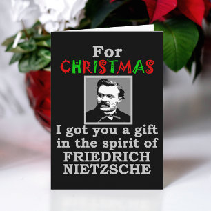 Cartes Pour Fêtes Annuelles Noël Humour Nietzsche