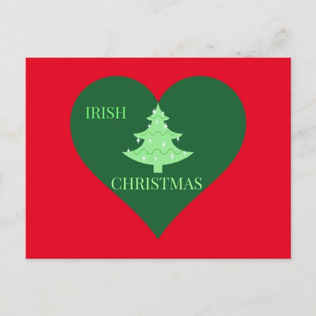 Cartes Pour Fêtes Annuelles Noël irlandais (Devant)