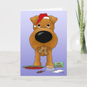 Cartes Pour Fêtes Annuelles Noël irlandais Terrier