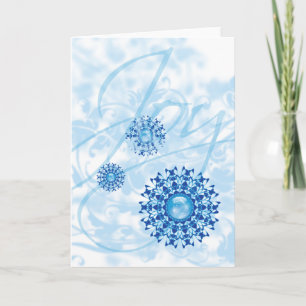 Cartes Pour Fêtes Annuelles Noël Joie Flambeau de neige Fête Noël Blanc à l'in