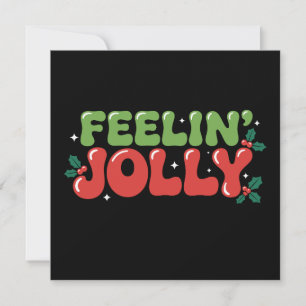 Cartes Pour Fêtes Annuelles Noël Jolly Christmas Xmas Fête Rétro Groovy