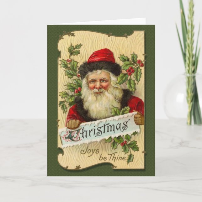 Cartes Pour Fêtes Annuelles Noël, Joys sois mince (Devant)
