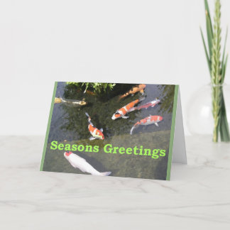 Cartes Pour Fêtes Annuelles Noël Koi