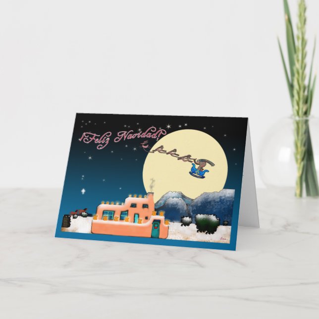 Cartes Pour Fêtes Annuelles Noël Kokopelli (Devant)