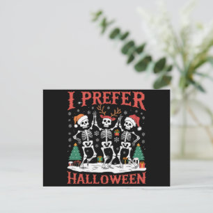 Cartes Pour Fêtes Annuelles Noël laid de Noël Je préfère Halloween Christmas 