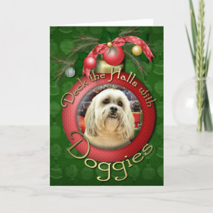 Cartes Pour Fêtes Annuelles Noël - Lhassa Apso - Solo
