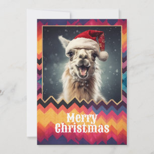 Cartes Pour Fêtes Annuelles Noël Llama