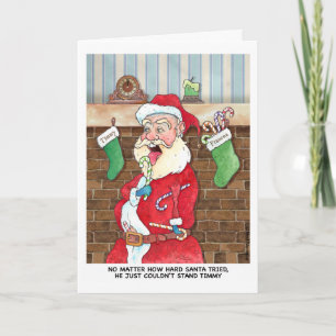 Cartes Pour Fêtes Annuelles Noël: Luttes internes de Santas