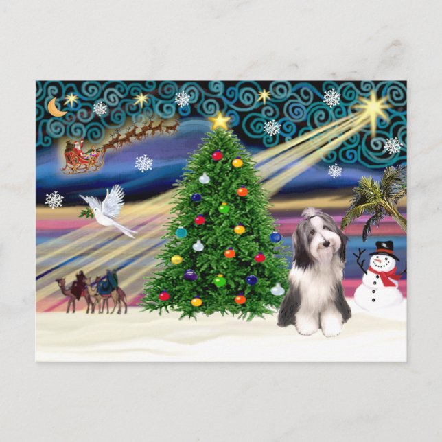 Cartes Pour Fêtes Annuelles Noël Magique Colley barbu 4 (Devant)
