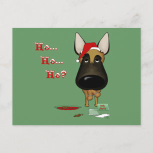 Cartes Pour Fêtes Annuelles Noël Malinois Belge - Ho Ho Ho ? ? ?