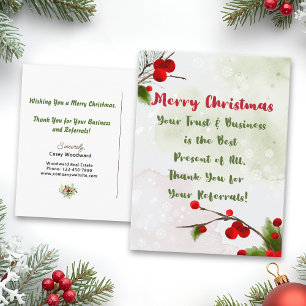 Cartes Pour Fêtes Annuelles Noël Marketing promotionnel pour petites entrepr