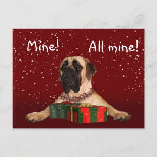 Cartes Pour Fêtes Annuelles Noël Mastiff