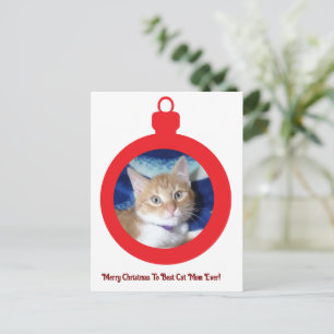 Cartes Pour Fêtes Annuelles Noël, Meilleure Maman de Chat Ever ,