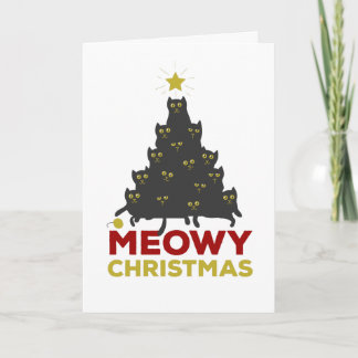 Cartes Pour Fêtes Annuelles Noël Meowy