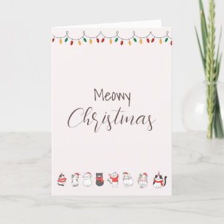 Cartes Pour Fêtes Annuelles Noël Meowy