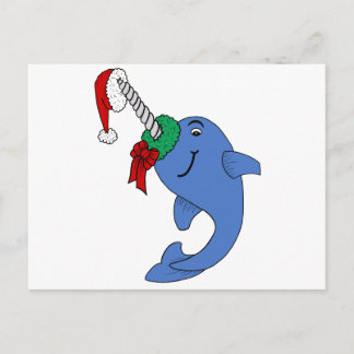 Cartes Pour Fêtes Annuelles Noël Narwhal