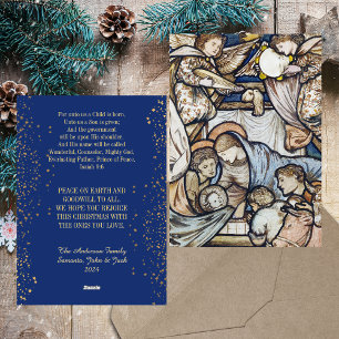 Cartes Pour Fêtes Annuelles Noël Nativité Scène chrétienne catholique moderne