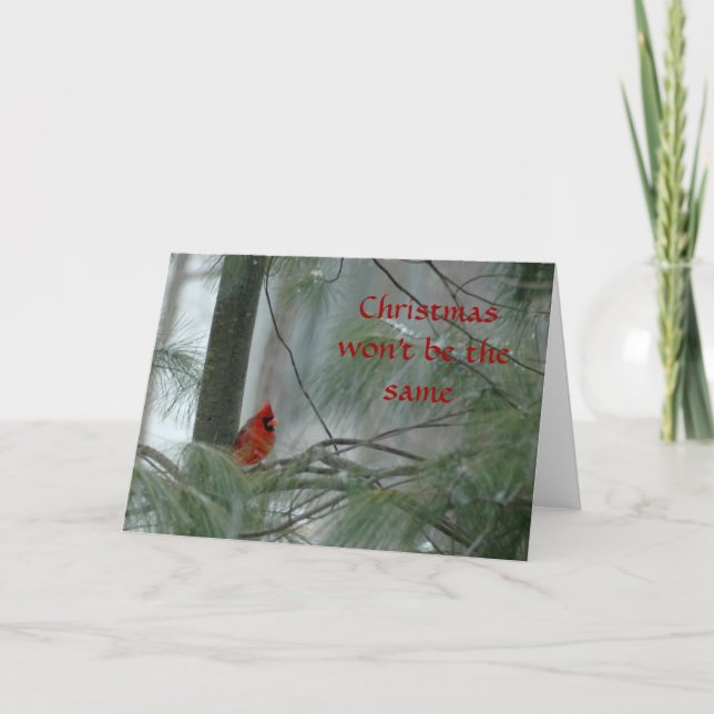 Cartes Pour Fêtes Annuelles Noël ne sera pas pareil. (Devant)