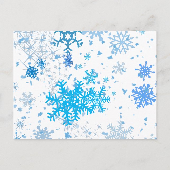 Cartes Pour Fêtes Annuelles Noël neige (Devant)
