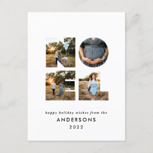 Cartes Pour Fêtes Annuelles Noel Noël gras moderne 4 photo simple Vacances