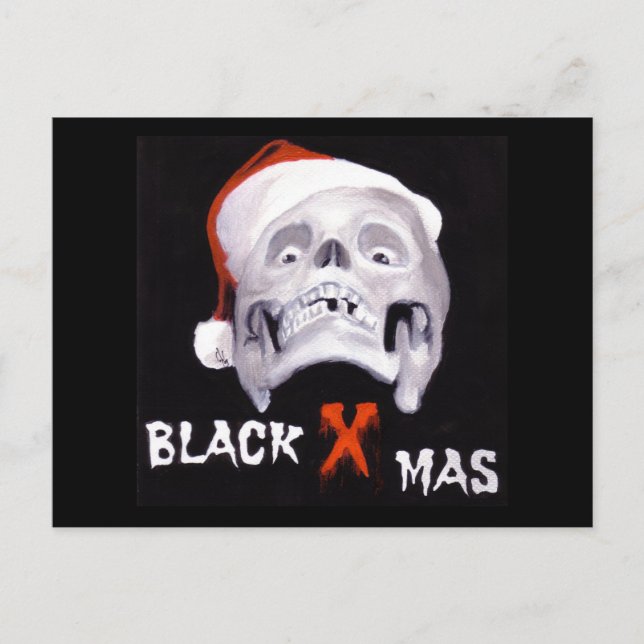 CARTES POUR FÊTES ANNUELLES NOËL NOIR (Devant)