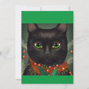 Cartes Pour Fêtes Annuelles Noël noir chat cadeau sweatshirt