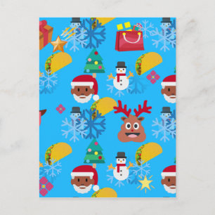 Cartes Pour Fêtes Annuelles Noël noir père Noël