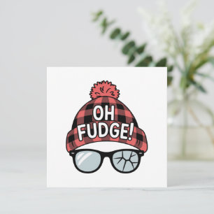 Cartes Pour Fêtes Annuelles Noël Oh Fudge Vacances de Xmas Drôle de Fête 