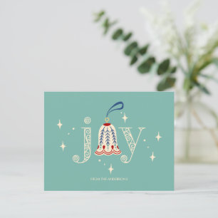Cartes Pour Fêtes Annuelles Noël Ornament Joie