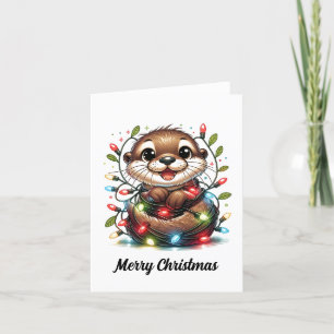 Cartes Pour Fêtes Annuelles Noël Otter