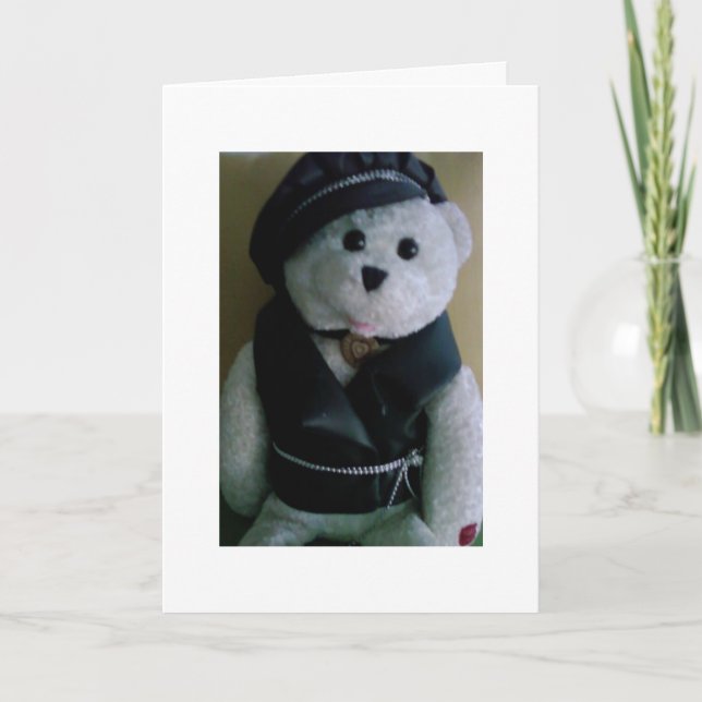 CARTES POUR FÊTES ANNUELLES NOËL "OURS COOL" (Devant)